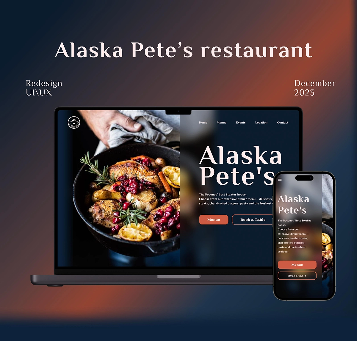 a responsive desktop tablet mobile layout